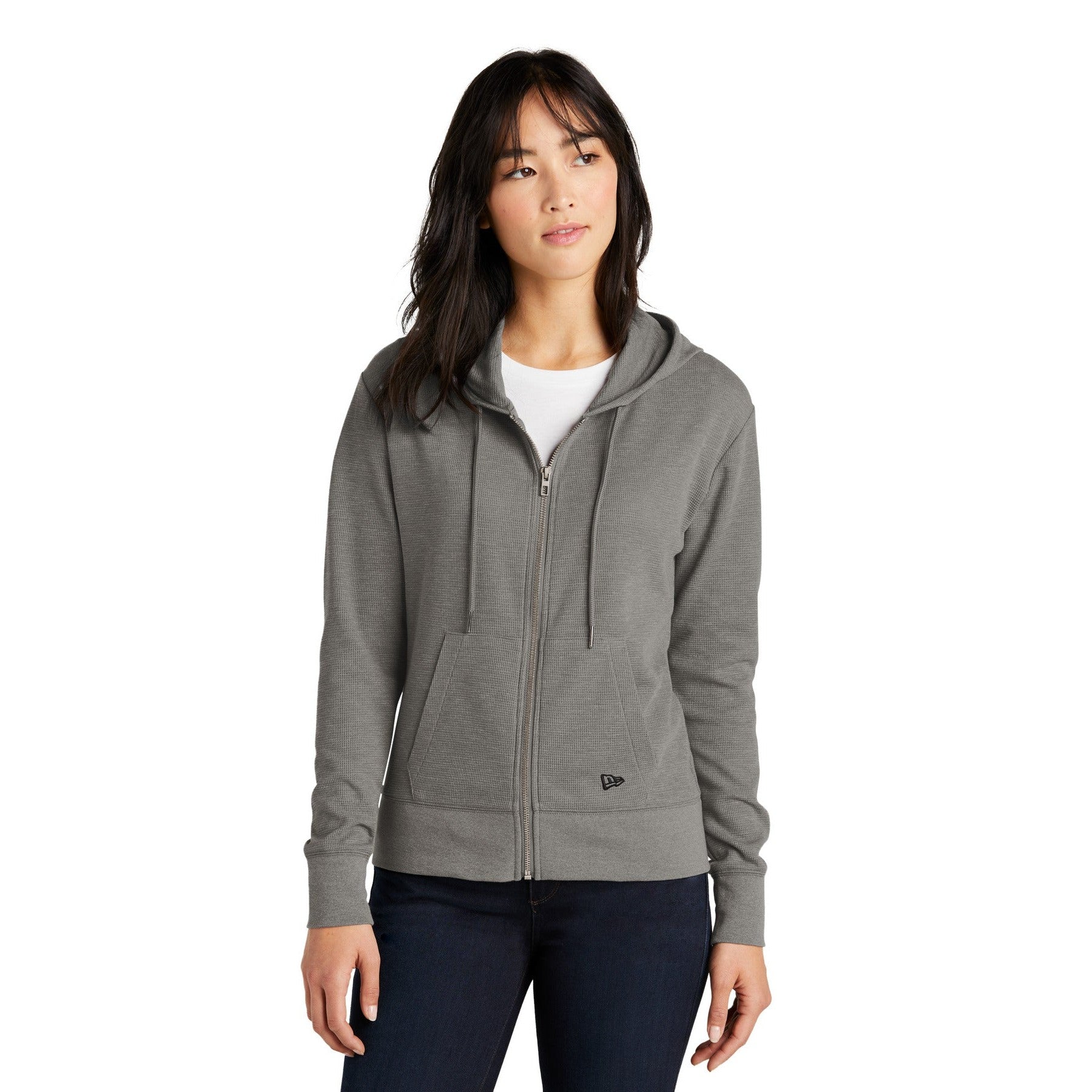 New Era-New Era® Women's Thermal Full-Zip Hoodie LNEA141-MedTech-3